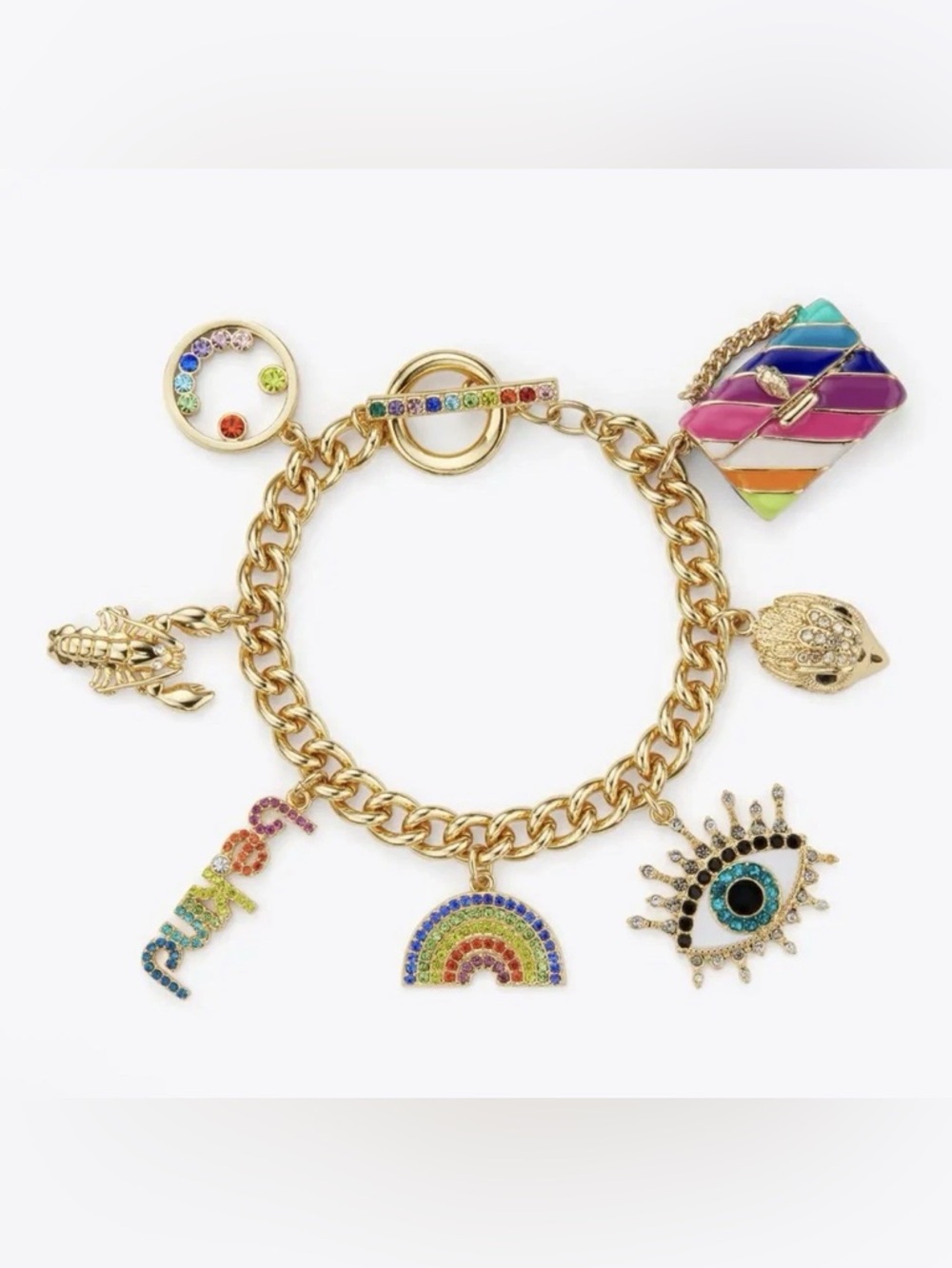 NWT Kurt Geiger Multi Charms Bracelet
